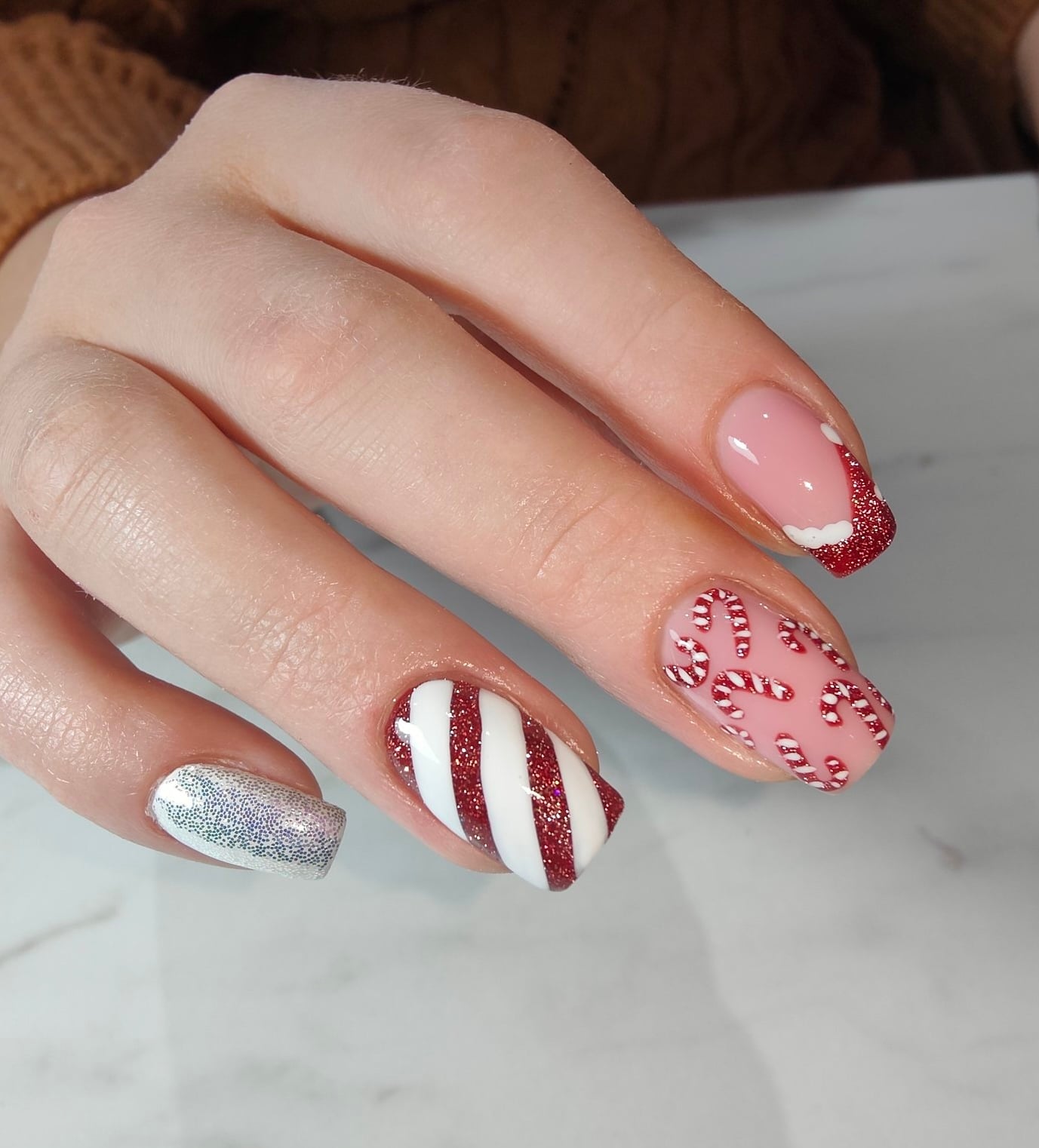 Gel nails example 1 at Salon One Belfast