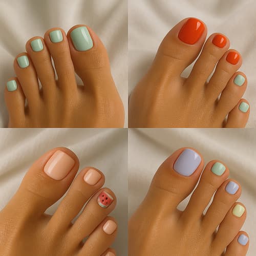 Gel Polish Toes